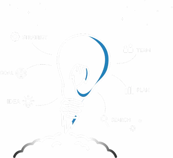Light bulb illustration for our vision